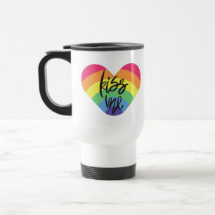 Mug De Voyage Fierté - embrasse-moi. L'amour est juste.  