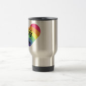 Mug De Voyage Fierté - embrasse-moi. L'amour est juste. (Centre)