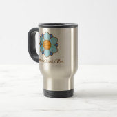 Mug De Voyage Fille bleue de basket-ball (Devant gauche)
