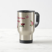 Mug De Voyage Fille chrétienne (Devant droit)