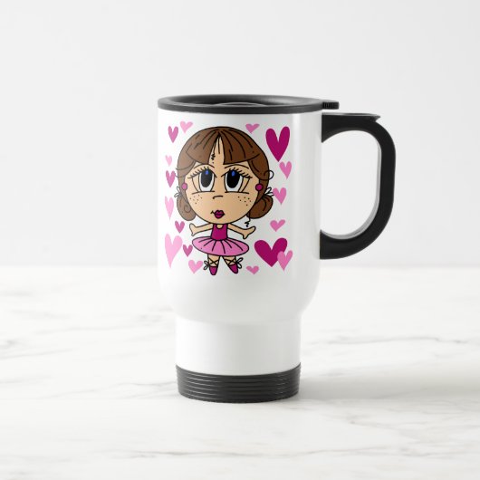 Mug De Voyage Fille de ballerine (Droite)