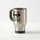 Mug De Voyage Fille d'inquiétude (Devant gauche)