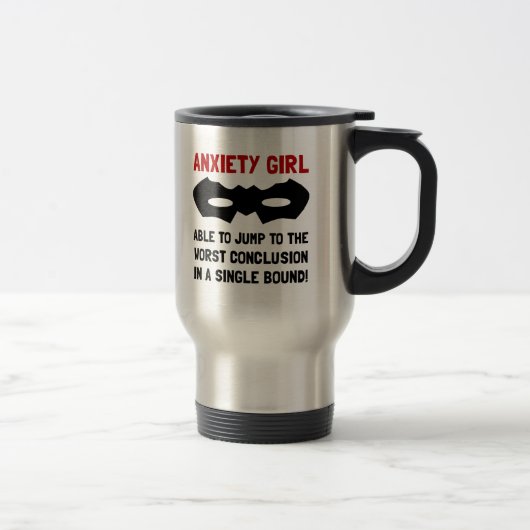Mug De Voyage Fille d'inquiétude (Droit)