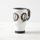 Mug De Voyage Fille Elf Fête de Noël personnalisée (Devant droit)
