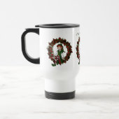 Mug De Voyage Fille Elf Fête de Noël personnalisée (Gauche)