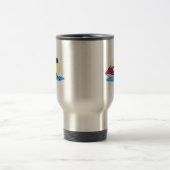 Mug De Voyage Fille étrangère sur le scooter de mer (Centre)