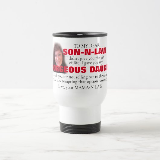 Mug De Voyage Fils drôle en droit (Centre)