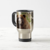 Mug De Voyage Fin de portrait d'ours gris (Devant gauche)