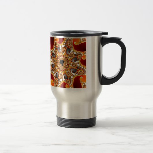 Mug De Voyage Fire fractal (Droit)