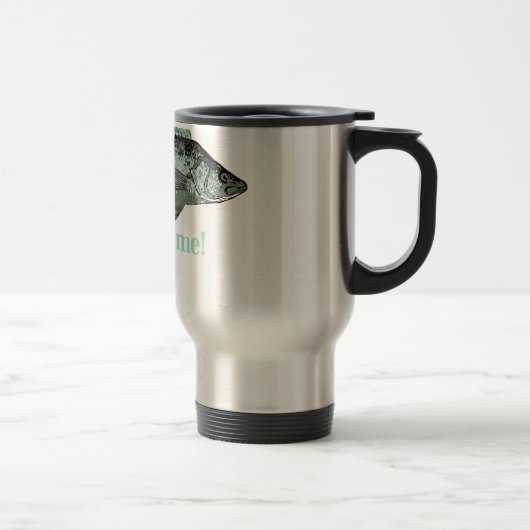 Mug De Voyage Fish Fear Me Fun Citation pour pêcheur (Droit)