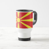 Mug De Voyage Flag de Macedonia (Devant droit)