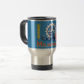 Mug De Voyage Flag of Milwaukee, Wisconsin  (Devant gauche)