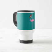 Mug De Voyage Flamant rose de Noël avec Santa Hat (Devant gauche)