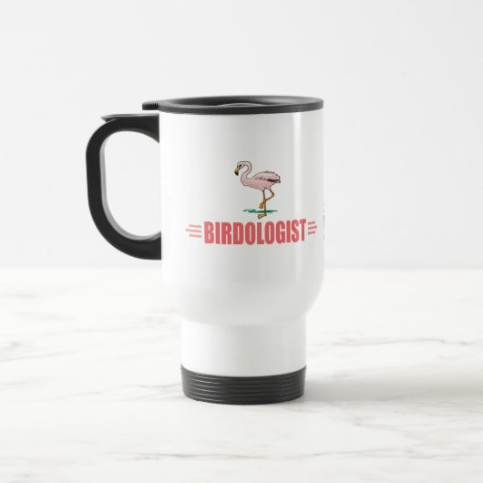 Mug De Voyage Flamant rose drôle (Gauche)