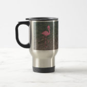 Mug De Voyage Flamant rose rose de monogramme + L'eau d'océan (Gauche)