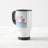 Mug De Voyage Flamants roses roses (Devant gauche)