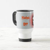 Mug De Voyage Flaming scull voyage mug. (Devant gauche)
