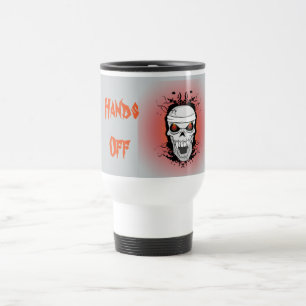 Mug De Voyage Flaming scull voyage mug.