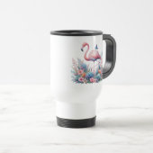 Mug De Voyage Flamingo Rose Sublimation (Devant droit)
