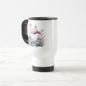 Mug De Voyage Flamingo Rose Sublimation (Devant gauche)