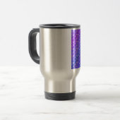 Mug De Voyage Flammes de neige sur Blue (Devant gauche)