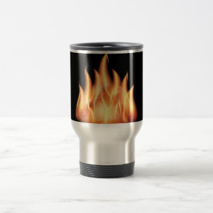 Mug De Voyage flammes vectorielles - FLAMMES À FEU CHAUD BRÛLA