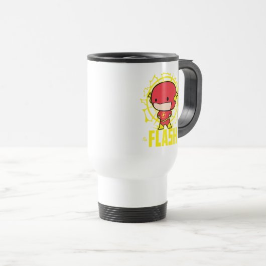 Mug De Voyage Flash Chibi Avec Électricité (Devant droit)