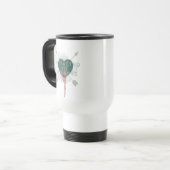 Mug De Voyage Flèche | "Attiré Aux Mauvais Garçons" Coeur Percé (Devant gauche)