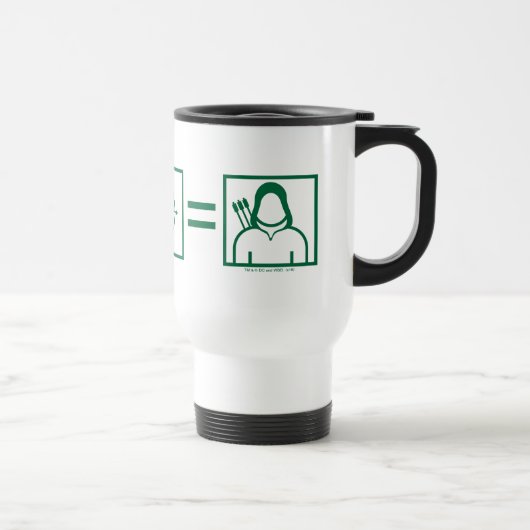 Mug De Voyage Flèche | Équation de flèche verte (Droite)
