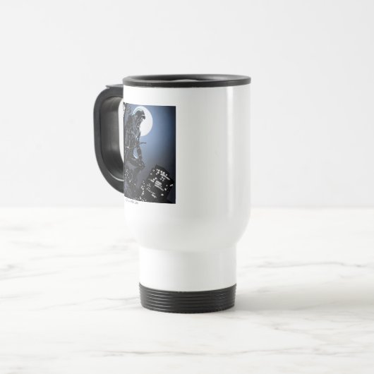 Mug De Voyage Flèche | Flèche verte au clair de lune (Devant gauche)