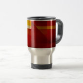 Mug De Voyage Flèches rouges Abstraites (Devant droit)