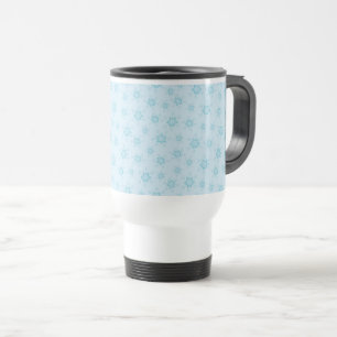 Mug De Voyage Fléchettes de neige, Bleu glacé, Fléchettes de nei