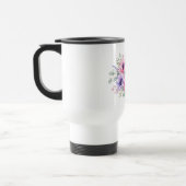 Mug de voyage fleur d'anémone aquarelle (Gauche)