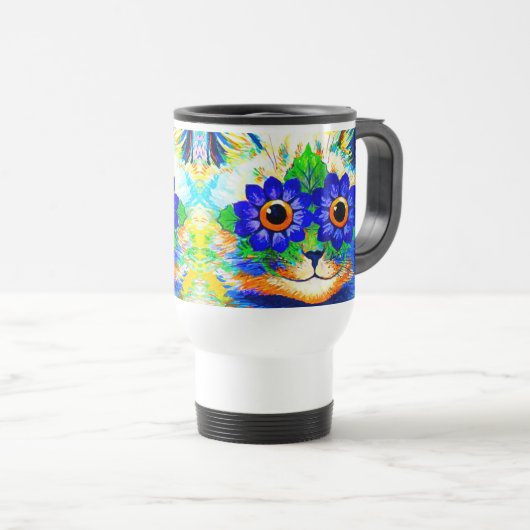 Mug De Voyage Fleur de chat (Devant droit)