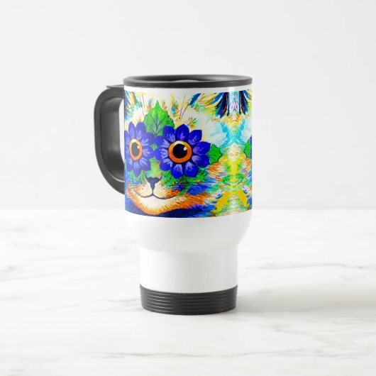 Mug De Voyage Fleur de chat (Devant gauche)