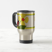 Mug De Voyage Fleur de coccinelle (Devant gauche)