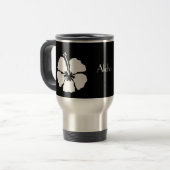 Mug De Voyage Fleur de ketmie d'Hawaï aloha (Devant gauche)