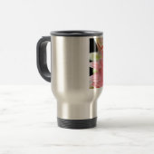 Mug De Voyage Fleur de marguerite rose (Devant gauche)