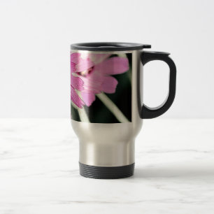 Mug De Voyage Fleur de marguerite rose. Art photo floral.