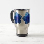 Mug De Voyage Fleur d'Hibiscus bleu (Devant gauche)