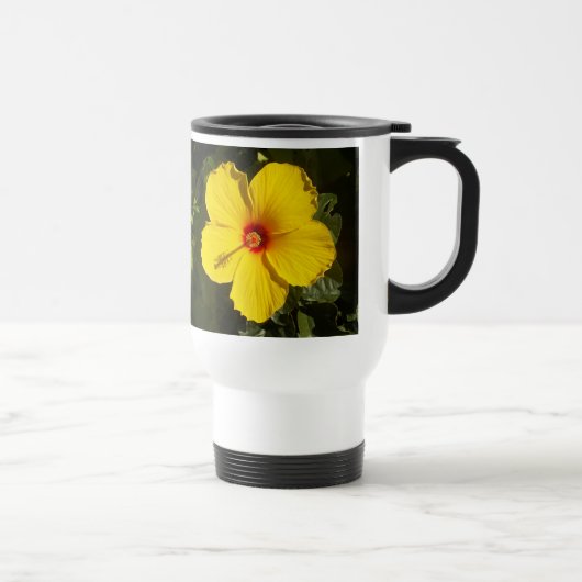 Mug De Voyage Fleur d'Hibiscus jaune (Droite)