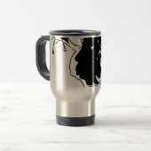 Mug De Voyage Fleur Doodle (Devant gauche)