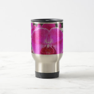 Mug De Voyage Fleur d'orchidée rose, photographie florale