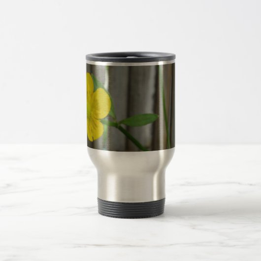 Mug De Voyage Fleur jaune Acier inoxydable Voyage Musique (Centre)