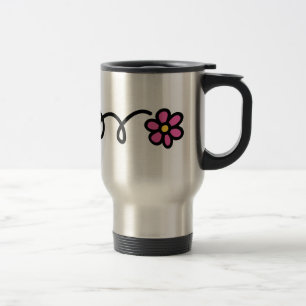 Mug De Voyage Fleur marguerite rose