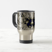 Mug De Voyage Fleur noire (Devant gauche)