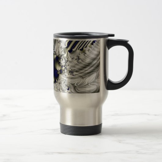 Mug De Voyage Fleur noire (Droit)
