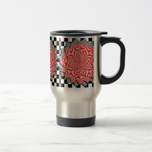 Mug De Voyage Fleur numérique par Kenneth Yoncich (Droit)