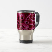 Mug de voyage Fleur Rose (Devant droit)