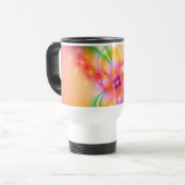 Mug De Voyage Fleur rose avec des rubans (Devant gauche)